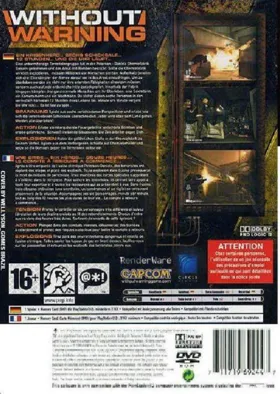 Without Warning box cover back